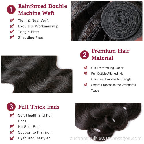Uniky 100 Virgin Human Hair Peruvian Deep Wave Hair,Peruvian Human Hair Bundles